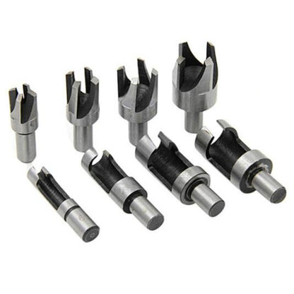 8 In 1 Carbon Steel Corkscrew Woodworking Hole Punch, 8 In 1 Corkscrew