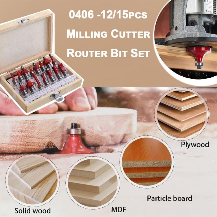 Woodworking Milling Cutter Set Trimming Machine Head Electric Wood Milling Engraving Machine Cutter, Red 1/4 Handle 12PCS, Blue 1/4 Handle 12PCS, Red 1/2 Handle 12PCS, Blue 1/2 Handle 12PCS, Red 1/4 Handle 15PCS, Red 1/2 Handle 15PCS�������������������...