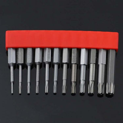12 PCS / Set Screwdriver Bit With Magnetic S2 Alloy Steel Electric Screwdriver, 1, 2, 3, 4, 5, 6, 7, 8, 9, 10, 11, 12, 13