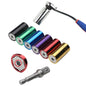 2 Pcs/Set Universal Torque Wrench Head Set Socket Sleeve 7-19mm Power Drill Ratchet Bushing Spanner Key Magic Multi Hand Tools, Torque Wrench Head