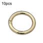 10pcs Zinc Alloy Spring Ring Metal Open Bag Webbing Keychain, Half-inch Light Gold, Half-inch Black, Half-inch Silver, 2 inch Light Gold, 2 inch Black, 2 inch Silver