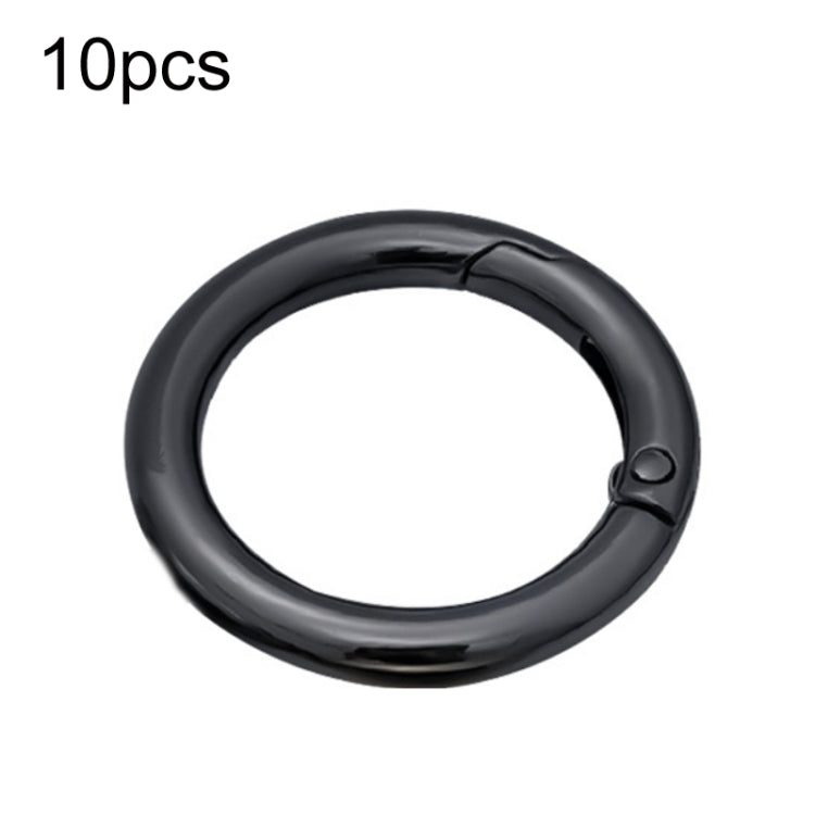 10pcs Zinc Alloy Spring Ring Metal Open Bag Webbing Keychain, Half-inch Light Gold, Half-inch Black, Half-inch Silver, 2 inch Light Gold, 2 inch Black, 2 inch Silver