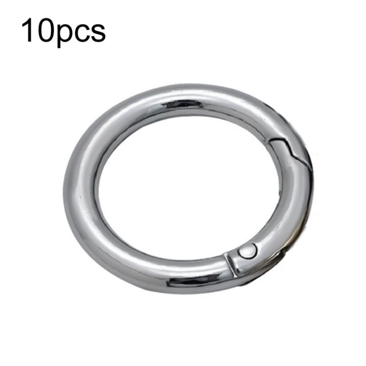 10pcs Zinc Alloy Spring Ring Metal Open Bag Webbing Keychain, Half-inch Light Gold, Half-inch Black, Half-inch Silver, 2 inch Light Gold, 2 inch Black, 2 inch Silver