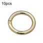 10pcs Zinc Alloy Spring Ring Metal Open Bag Webbing Keychain, Half-inch Light Gold, Half-inch Black, Half-inch Silver, 2 inch Light Gold, 2 inch Black, 2 inch Silver