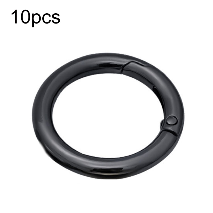 10pcs Zinc Alloy Spring Ring Metal Open Bag Webbing Keychain, Half-inch Light Gold, Half-inch Black, Half-inch Silver, 2 inch Light Gold, 2 inch Black, 2 inch Silver