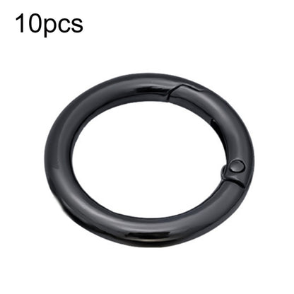 10pcs Zinc Alloy Spring Ring Metal Open Bag Webbing Keychain, Half-inch Light Gold, Half-inch Black, Half-inch Silver, 2 inch Light Gold, 2 inch Black, 2 inch Silver