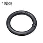 10pcs Zinc Alloy Spring Ring Metal Open Bag Webbing Keychain, Half-inch Light Gold, Half-inch Black, Half-inch Silver, 2 inch Light Gold, 2 inch Black, 2 inch Silver