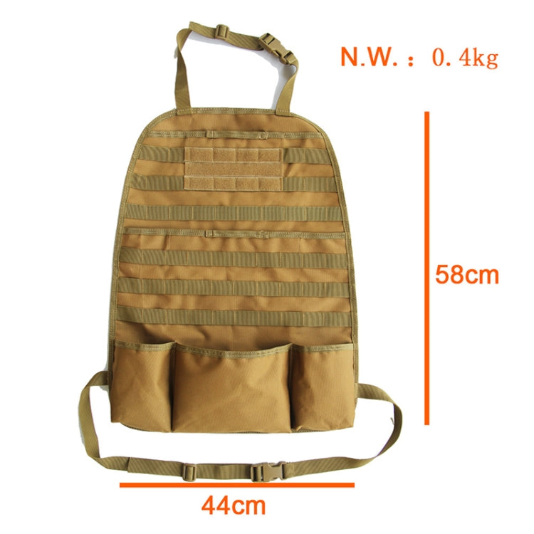 ZY Car Seat Back Storage Hanging Bag, Black, Sand Color, Army Green