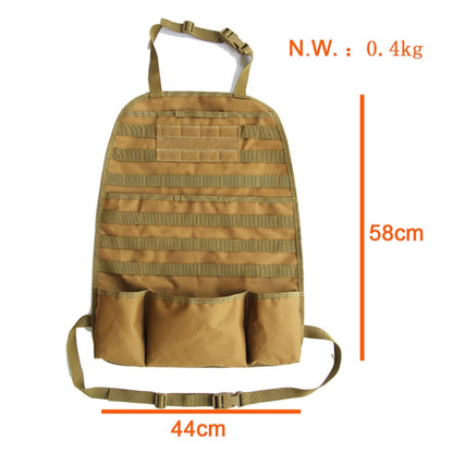 ZY Car Seat Back Storage Hanging Bag, Black, Sand Color, Army Green