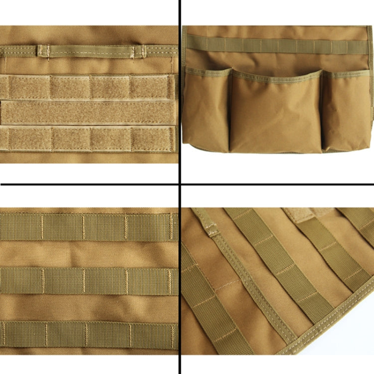 ZY Car Seat Back Storage Hanging Bag, Black, Sand Color, Army Green