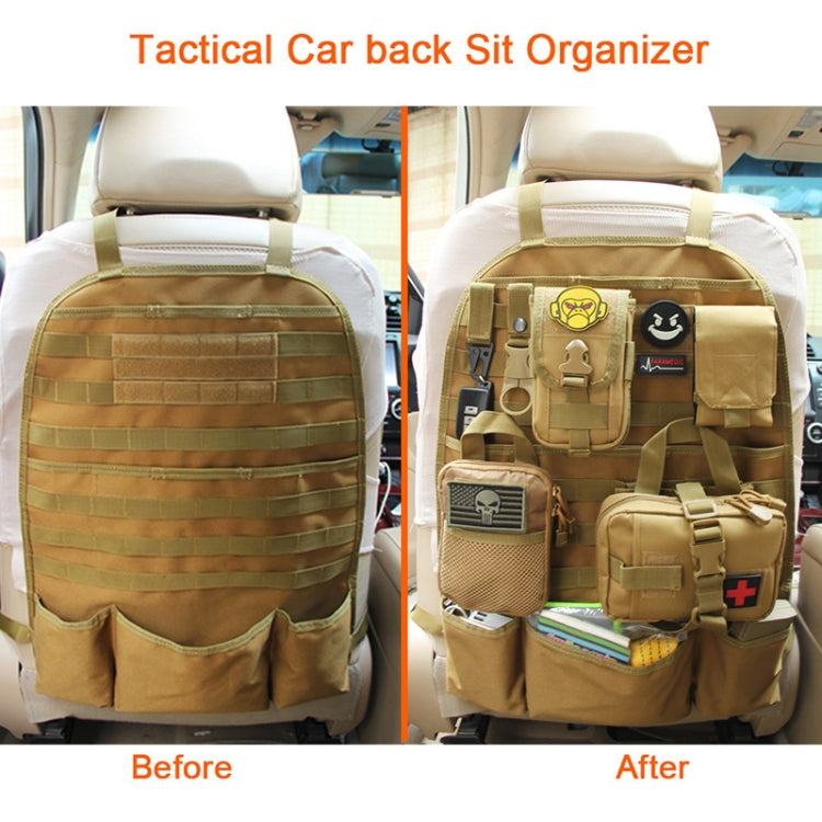 ZY Car Seat Back Storage Hanging Bag, Black, Sand Color, Army Green
