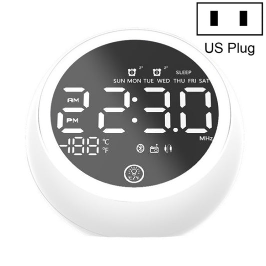 X10 Multifunctional Bluetooth Speaker LED Night Light Alarm Clock Bluetooth Speaker, Support TF Card & AUX & FM Radio, US Plug, EU Plug, UK Plug