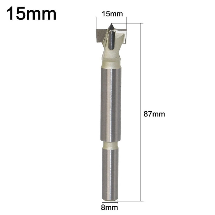 Woodworking Drill Bit Hole Opener Round Lengthened Wooden Door Drill, 15mm, 16mm, 18mm, 20mm, 22mm, 25mm, 28mm, 30mm, 32mm, 35mm, 38mm, 40mm, 45mm, 48mm, 50mm, 53mm, 55mm, 60mm