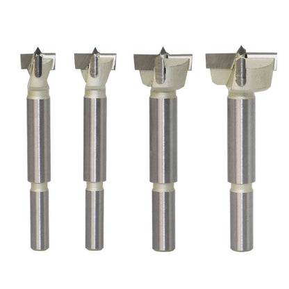 Woodworking Drill Bit Hole Opener Round Lengthened Wooden Door Drill, 15mm, 16mm, 18mm, 20mm, 22mm, 25mm, 28mm, 30mm, 32mm, 35mm, 38mm, 40mm, 45mm, 48mm, 50mm, 53mm, 55mm, 60mm