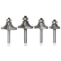 4 PCS/Set Round Corner Woodworking Cutter Trimming Machine Alloy Cutter Head, 4 PCS/Set Alloy Cutter Head