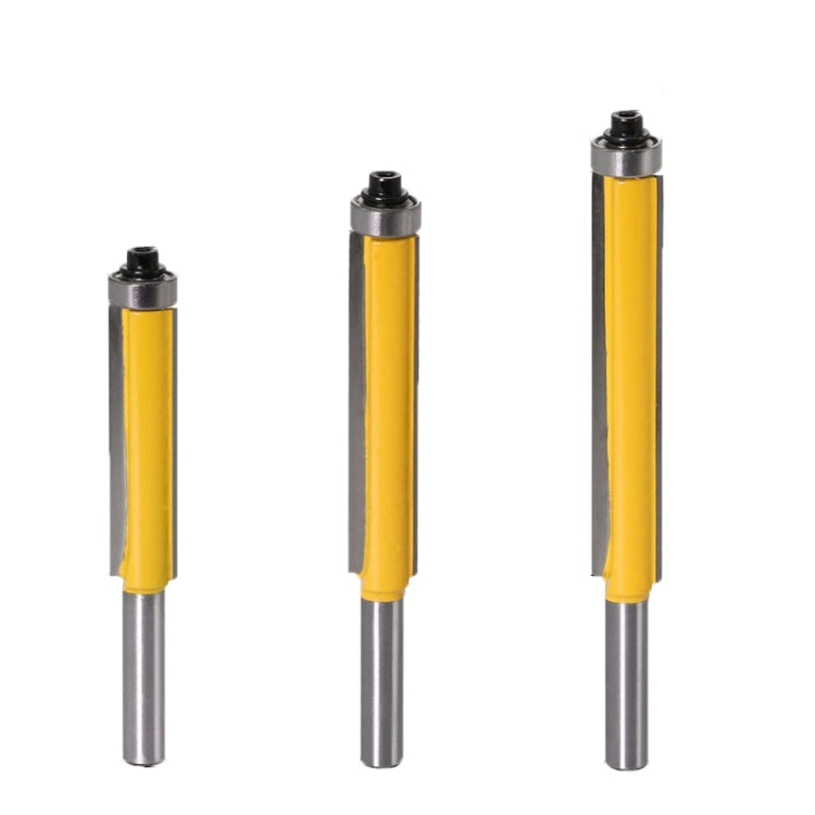 8-Handle Extended Trimming Cutter With Bearing Woodworking Line Milling Cutter, Specification:, 8x1/2x50.8mm, 8x1/2x63.5mm, 8x1/2x76.2mm, 3 PCS/Set