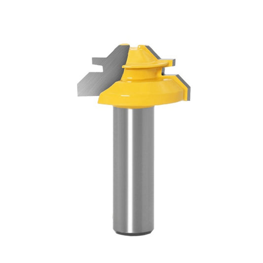 Woodworking Engraving Machine Milling Cutter 45 Degree Jointing Knife, 1/2x1-3/8mm, 1/2x2mm, 1/2x2-3/4mm, 12x1-3/8mm, 12x2mm, 12x2-3/4mm, 1/2mm Handle 3PCS/Set, 12mm Handle 3PCS/Set