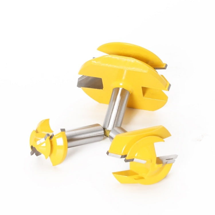 Woodworking Engraving Machine Milling Cutter 45 Degree Jointing Knife, 1/2x1-3/8mm, 1/2x2mm, 1/2x2-3/4mm, 12x1-3/8mm, 12x2mm, 12x2-3/4mm, 1/2mm Handle 3PCS/Set, 12mm Handle 3PCS/Set