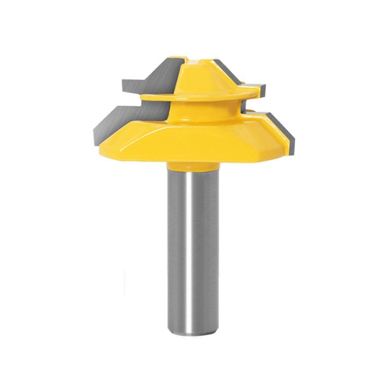 Woodworking Engraving Machine Milling Cutter 45 Degree Jointing Knife, 1/2x1-3/8mm, 1/2x2mm, 1/2x2-3/4mm, 12x1-3/8mm, 12x2mm, 12x2-3/4mm, 1/2mm Handle 3PCS/Set, 12mm Handle 3PCS/Set