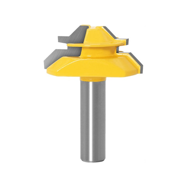 Woodworking Engraving Machine Milling Cutter 45 Degree Jointing Knife, 1/2x1-3/8mm, 1/2x2mm, 1/2x2-3/4mm, 12x1-3/8mm, 12x2mm, 12x2-3/4mm, 1/2mm Handle 3PCS/Set, 12mm Handle 3PCS/Set