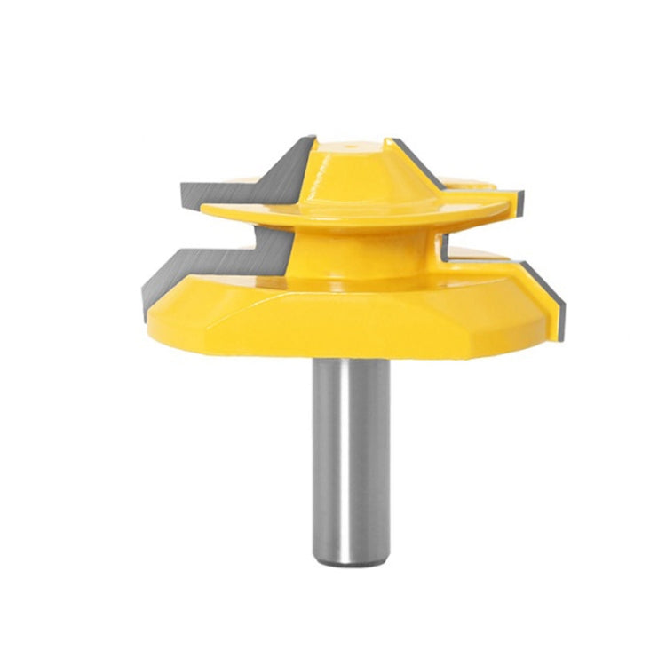 Woodworking Engraving Machine Milling Cutter 45 Degree Jointing Knife, 1/2x1-3/8mm, 1/2x2mm, 1/2x2-3/4mm, 12x1-3/8mm, 12x2mm, 12x2-3/4mm, 1/2mm Handle 3PCS/Set, 12mm Handle 3PCS/Set