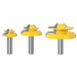 Woodworking Engraving Machine Milling Cutter 45 Degree Jointing Knife, 1/2x1-3/8mm, 1/2x2mm, 1/2x2-3/4mm, 12x1-3/8mm, 12x2mm, 12x2-3/4mm, 1/2mm Handle 3PCS/Set, 12mm Handle 3PCS/Set