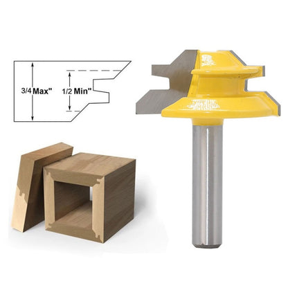 8 Handles 45 Degree Tenon And Tenon Woodworking Milling Cutter, 8 Handles 45 Degree