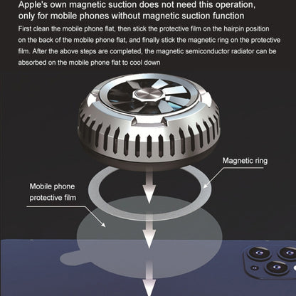 X6 Universal Mini Magnetic Mobile Phone Tablet Computer Semiconductor Radiator