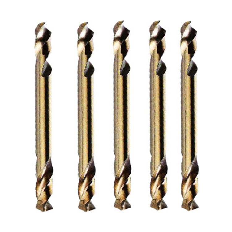 5pcs M35 Cobalt-Containing Twist Drill Bit High-Speed Steel Double Head Metal Steel Plate Expansion Hole Drill, Model: Double Head 3.0mm, Double Head 3.0mm, Double Head 3.2mm, Double Head 3.5mm, Double Head 4.0mm, Double Head 4.2mm, Double Head 4.5mm��...
