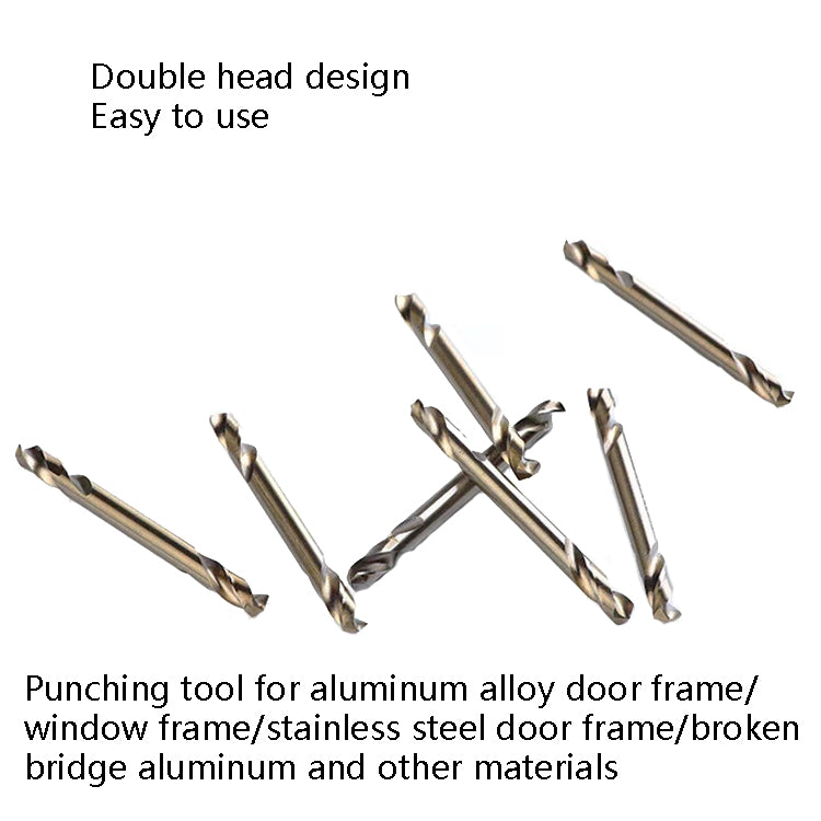 5pcs M35 Cobalt-Containing Twist Drill Bit High-Speed Steel Double Head Metal Steel Plate Expansion Hole Drill, Model: Double Head 3.0mm, Double Head 3.0mm, Double Head 3.2mm, Double Head 3.5mm, Double Head 4.0mm, Double Head 4.2mm, Double Head 4.5mm��...