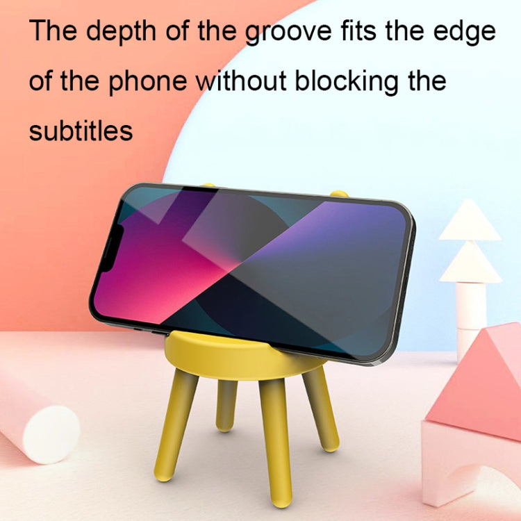Cartoon Chair Shape Desktop Mobile Phone Holder Cute Mini Universal Phone Rack