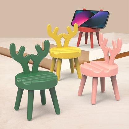 Cartoon Chair Shape Desktop Mobile Phone Holder Cute Mini Universal Phone Rack