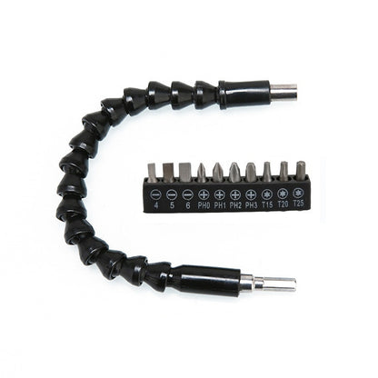 Electric Drill Universal Coupling Sleeve Bit Set Multifunctional Flexible Shaft Electric Drill Accessory Set, Style: 20 PCS / Set, 11 PCS / Set
