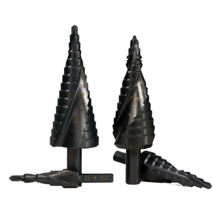 4-12mm   Triangular Shank Spiral Flute Step Drill Bit, 4-12mm, 4-20mm, 4-32mm, 6-30mm