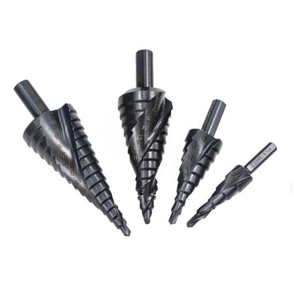 4-12mm   Triangular Shank Spiral Flute Step Drill Bit, 4-12mm, 4-20mm, 4-32mm, 6-30mm