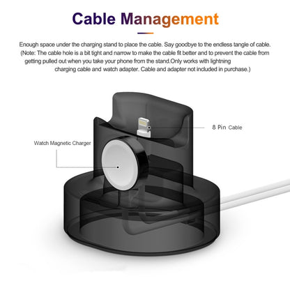 2 In 1 Smart Watch Charging Bracket Desktop Silicone Watch Charging Stand For Apple Watch