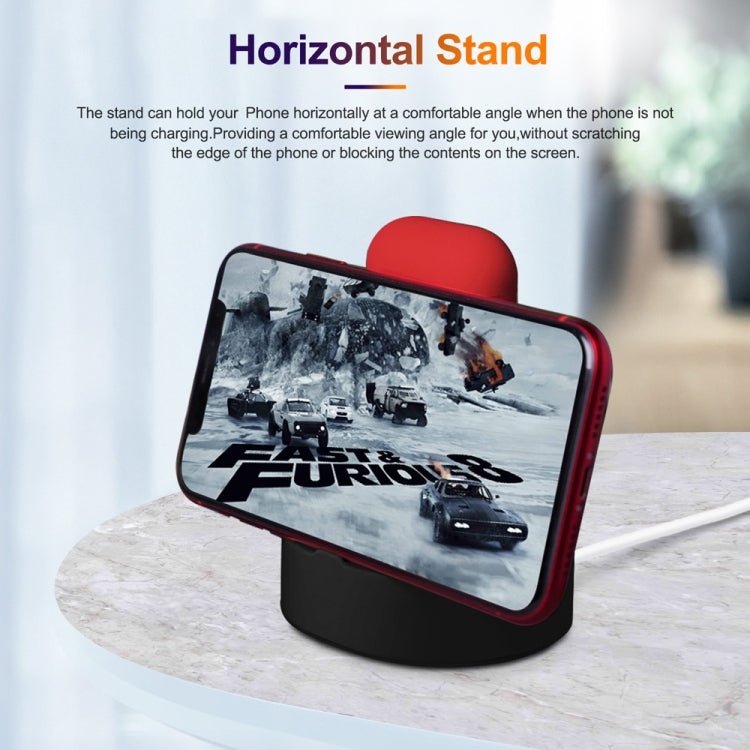 2 In 1 Smart Watch Charging Bracket Desktop Silicone Watch Charging Stand For Apple Watch