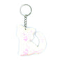 10 PCS PET Sequins Reflective Cat Keychain Bag Car Pendant, Rose Red 11, Pink 3, Green 4, Royal Blue, Sky Blue, White Colorful, Gold, Red