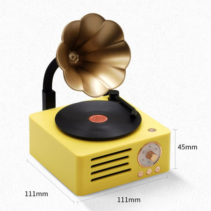 T15 Petunia Retro Vinyl Record Player Wireless Multifunction Mini Bluetooth Audio, White, Pink, Blue