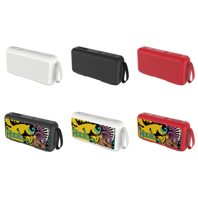 DoRealMe F0 TWS Mini Graffiti Bluetooth Speaker Support FM / TF Card, White, Black, Red, Black Graffiti, White Graffiti, Red Graffiti