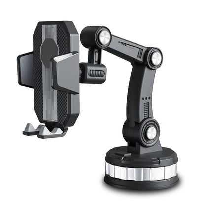 X-0566 Big Suction Cup Car Phone Holder Center Console Phone Holder, X-0566 Black Gray, X-0566 Black Green