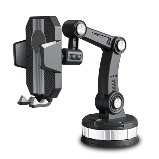 X-0566 Big Suction Cup Car Phone Holder Center Console Phone Holder, X-0566 Black Gray, X-0566 Black Green
