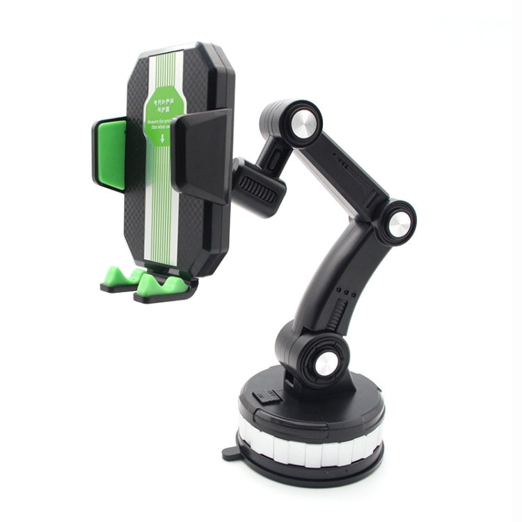 X-0566 Big Suction Cup Car Phone Holder Center Console Phone Holder, X-0566 Black Gray, X-0566 Black Green