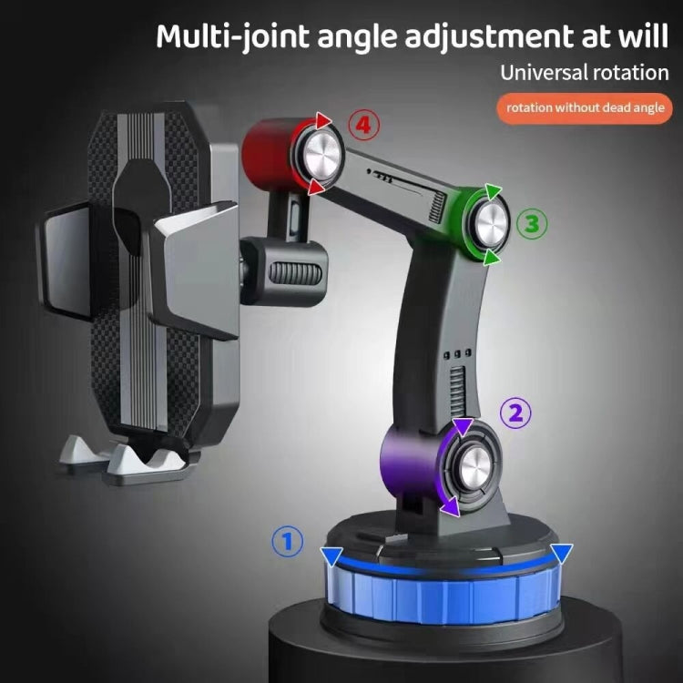 X-0566 Big Suction Cup Car Phone Holder Center Console Phone Holder, X-0566 Black Gray, X-0566 Black Green