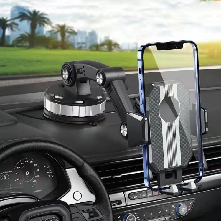 X-0566 Big Suction Cup Car Phone Holder Center Console Phone Holder, X-0566 Black Gray, X-0566 Black Green