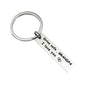 10 PCS C1010 Drive Safe Stainless Steel Tag Keychain, 10x40mm