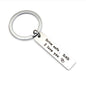10 PCS C1010 Drive Safe Stainless Steel Tag Keychain, 10x40mm