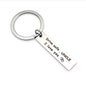 10 PCS C1010 Drive Safe Stainless Steel Tag Keychain, 10x40mm