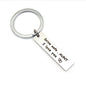 10 PCS C1010 Drive Safe Stainless Steel Tag Keychain, 10x40mm