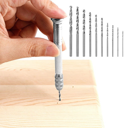 Drill Aluminum Slloy Hand Drill Punch, Drill, Steel Pick, Double-ended Steel Pick, Steel Pick + 10 Drills, Double-ended Steel Pick + 10 Drills, Hand Twist Drill, Steel Pick + Holder + 10 Drills, Double-ended Steel Pick + Holder + 10 Drills�������������...